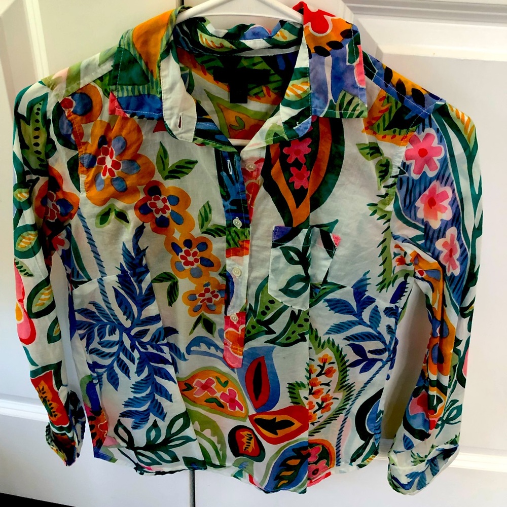 JCrew Button Down Long Sleeve Blouse